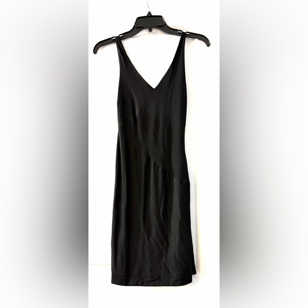 Rag & Bone Stretch Knit Asymmetrical Panel Double V Mini Dress